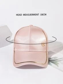 Mũ bóng chày sành điệu có nhãn cỡ trung bình - Màu Hồng baby - Xem 3