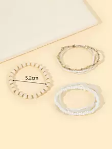 8pcs Star Decor Beaded Bracelet