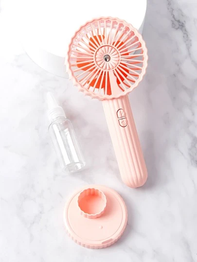 AOYI Mist Spray Cooling Fan Handheld Fans(led) + Base + Data Cable