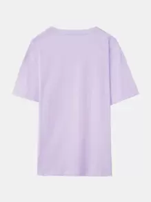 Tiggtactoe Kawaii Camiseta de hombros caídos con diseño gráfico de rana con letra, para la escuela