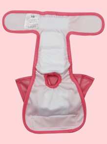 1 pieza Pantalones sanitarios para mascota con diseño de fruncido