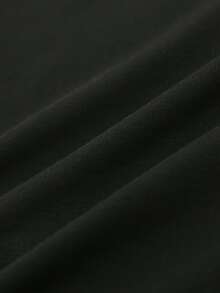 SHEIN Girls Letter Graphic Tee Dress - Black - View 3