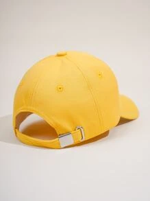 1pc Women Letter Embroidered Casual Style Baseball Cap, For Daily Life - Yellow - View 2