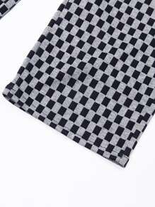 Teen Girls Checkerboard Straight Leg Trousers - Multicolor - View 8