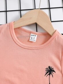 Toddler Boys Coconut Tree Print Tank Top & Shorts - Multicolor - View 6
