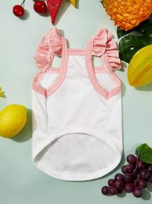 PETSIN 草莓圖案寵物背心 - 白色 - 查看 4