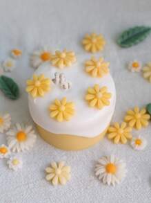 1 件花形 DIY 硅胶模具，白色圆形花朵硅胶模具，适用于 DIY - 白色 - 查看 5