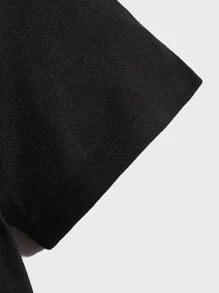 Manfinity VCAY Men Solid Button Detail Polo Shirt - Black - View 5