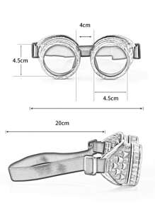 Vintage Men Telescope Design Fashion Glasses - Bronze - View 8
