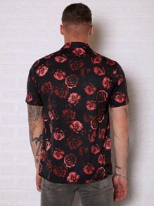 GENTILAND Men Floral Print Shirt - Multicolor - View 2