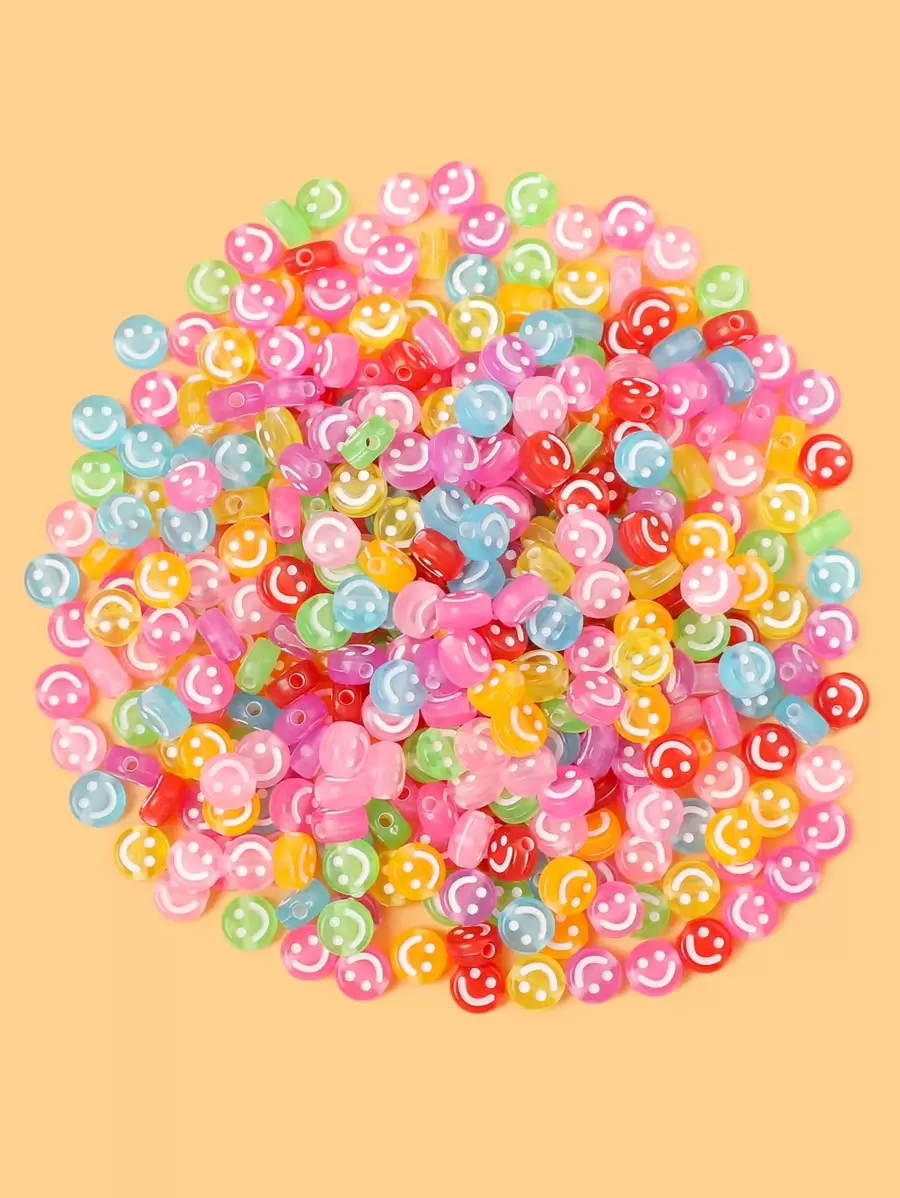 100入組DIYEmoji釘珠 - 彩色 - 查看 1