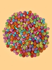 100 piezas DIY emoji cuenta - Multicolor - Ver 1