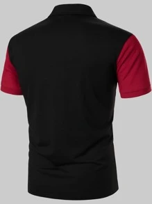 Manfinity Homme 男士拼接面polo襯衫 - 彩色 - 查看 2