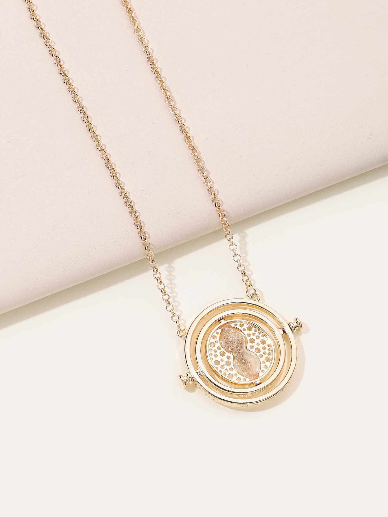 漏斗吊墜項鏈 - 金黃色 - 查看 1