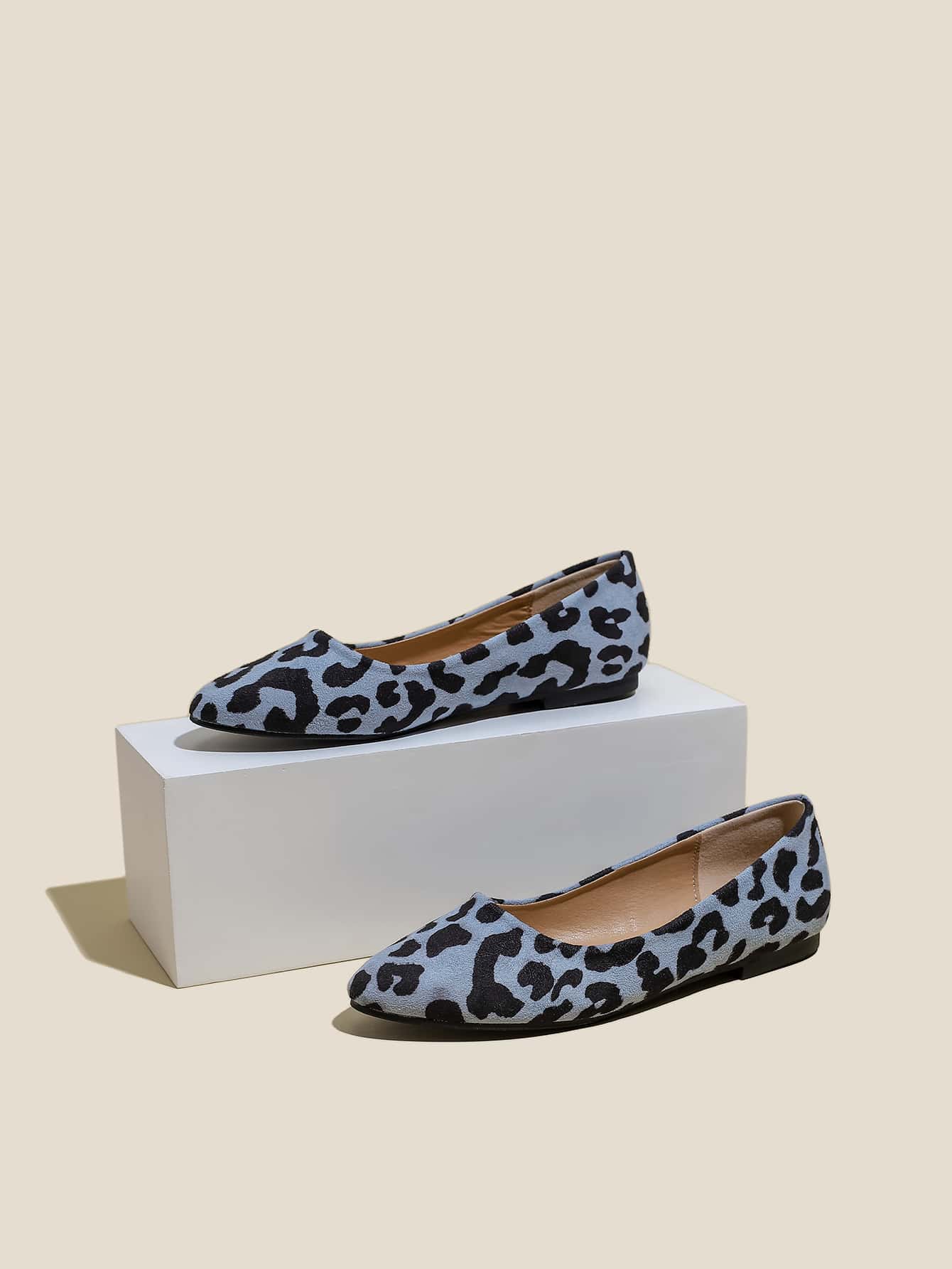 Bailarinas con estampado de leopardo de punta - Multicolor - Ver 1