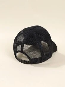 街頭星球圖案棒球帽 - 黑色 - 查看 4