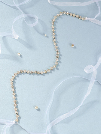 1pc Women's Wedding Belt With Rhinestone Decor, Perfect For Bridal Ceremony Elegant. Valentine's Day Accessories