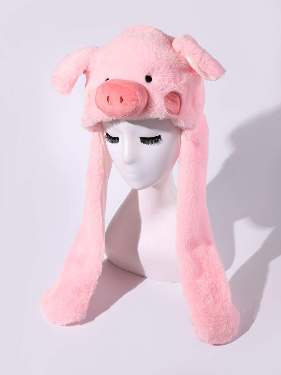 Animal Design Hat - Pink - View 1