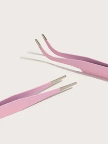 2 cái Nhíp lông mi - Màu Hồng baby - Xem 2