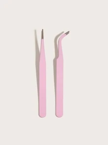 2 cái Nhíp lông mi - Màu Hồng baby - Xem 4