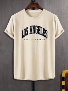 Aesthetic Post Tops Nam Lá thư Giải trí - Màu Khaki - Xem 1