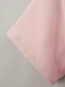 Manfinity Homme Men Letter Patched Detail Pocket Front Shirt Without Tee - Baby Pink - View 4