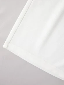 Girls Letter Graphic Tee & Shorts - Blue and White - View 3