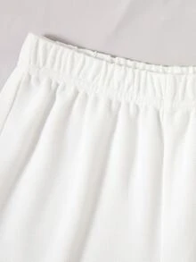 Girls Letter Graphic Tee & Shorts - Blue and White - View 6