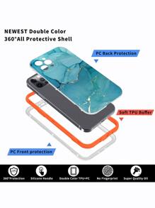 Marble Pattern Phone Case - Multicolor - View 3