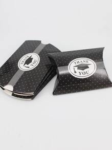 10pcs Graduation Party Gift Box - Black and White - View 2