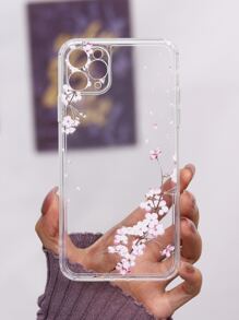 Funda de celular transparente floral - transparente - Ver 1