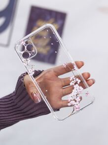 Funda de celular transparente floral - transparente - Ver 6