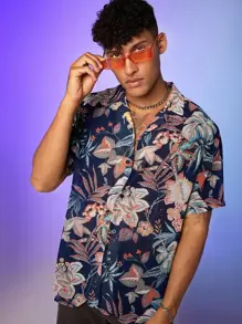 Manfinity Men Tropical Print Shirt - Multicolor - View 3