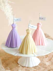 1入組婚紗連衣裙形狀DIY矽膠模具 - 白色 - 查看 7