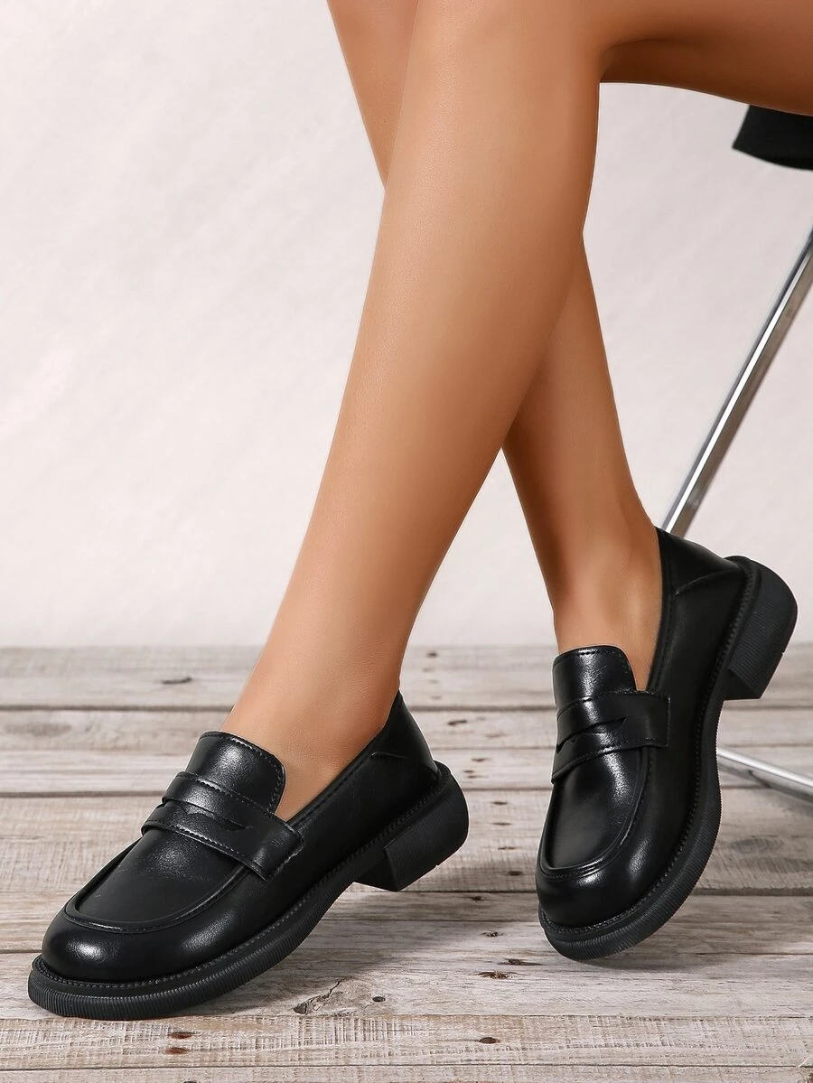 Giày bệt Nữ màu trơn Mát mẻ - màu đen - Xem 1