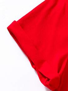 INAWLY 愛心圖案T恤 - 紅色 - 查看 4