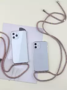 Clear Phone Case With Lanyard - Clear - View 1