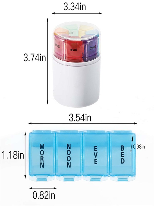 1pc 28 Grid Pill Storage Box SHEIN USA