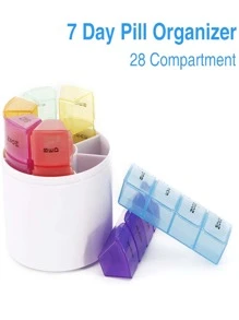 1入組28格藥丸收納盒 - 彩色 - 查看 6