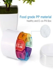 1入組28格藥丸收納盒 - 彩色 - 查看 7