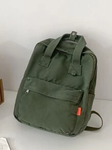 極簡風格字母圖案功能背包