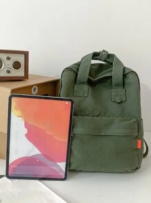 極簡風格字母圖案功能背包