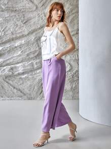 MOTF X Polina Bright 100% SILK PRINTED CAMI - White - View 6