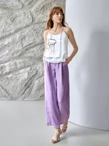 MOTF X Polina Bright 100% SILK PRINTED CAMI - White - View 9