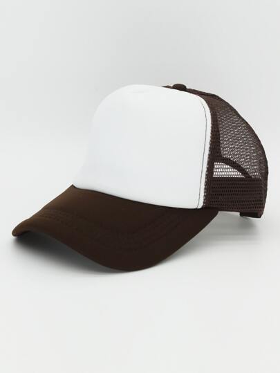 Men Two Tone Trucker Hat Shein Eur