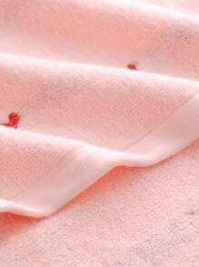 1 pieza Toalla de mano con bordado en forma de corazón, de vuelta al colegio - Rosa - Ver 5