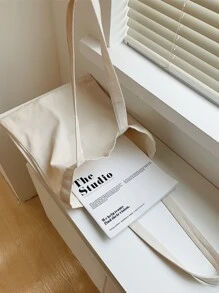 FRIFUL Einkaufstasche mit Kirsch-Dekor, Schultasche, Schultasche, tragbar, faltbar, Business-Lässig, geeignet für Teenager-Mädchen, Studentinnen, Lehrer, Berufseinsteiger und Büroarbeiter, Urlaub, Strand, Feiertage, Einkaufen, kawaii Kirsch-Elemente - Beige - Übersicht 6