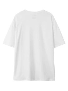 Mona Lisa Print Tee - White - View 2