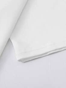 Mona Lisa Print Tee - White - View 3