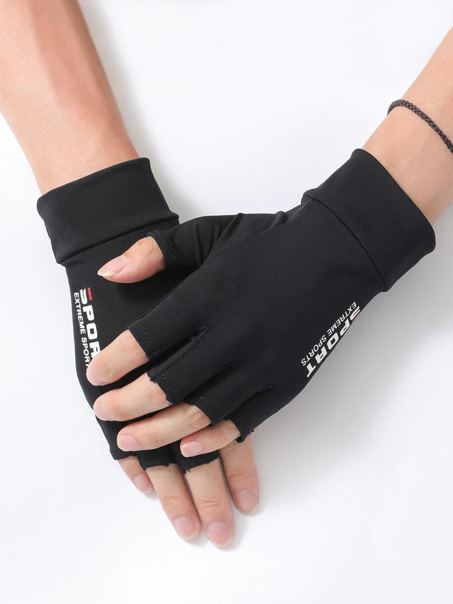 男士字母圖案手套